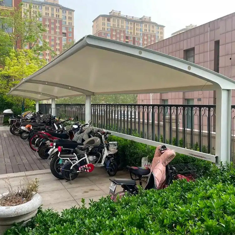 行唐县膜结构电动车棚